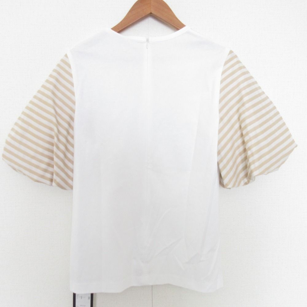 ボーダーズアットバルコニー　パフスリーブTシャツ　中古　38 美品 中古・古着通販】BORDERS at BALCONY (ボーダーズアットバルコニー