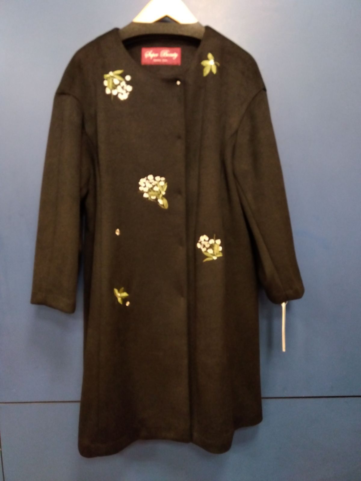 M9 スーパービューティーロングコート 未使用品 ゆったりサイズ44