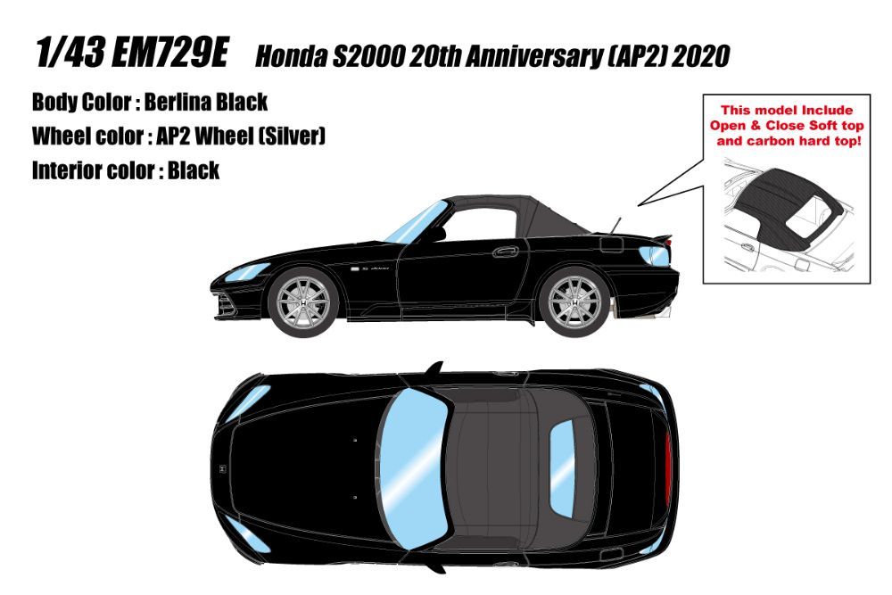 ホンダ S2000 20th Anniversary AP2 2020 ベルリナブラック