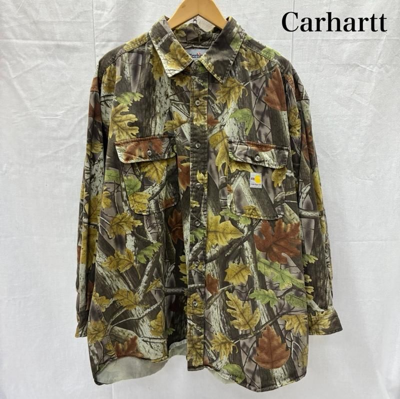 carhartt カーハート リアルツリーカモ 長袖 シャツ オーバーサイズ Carhartt カーハート シャツ、ブラウス 長袖 FR CARHARTT Flame