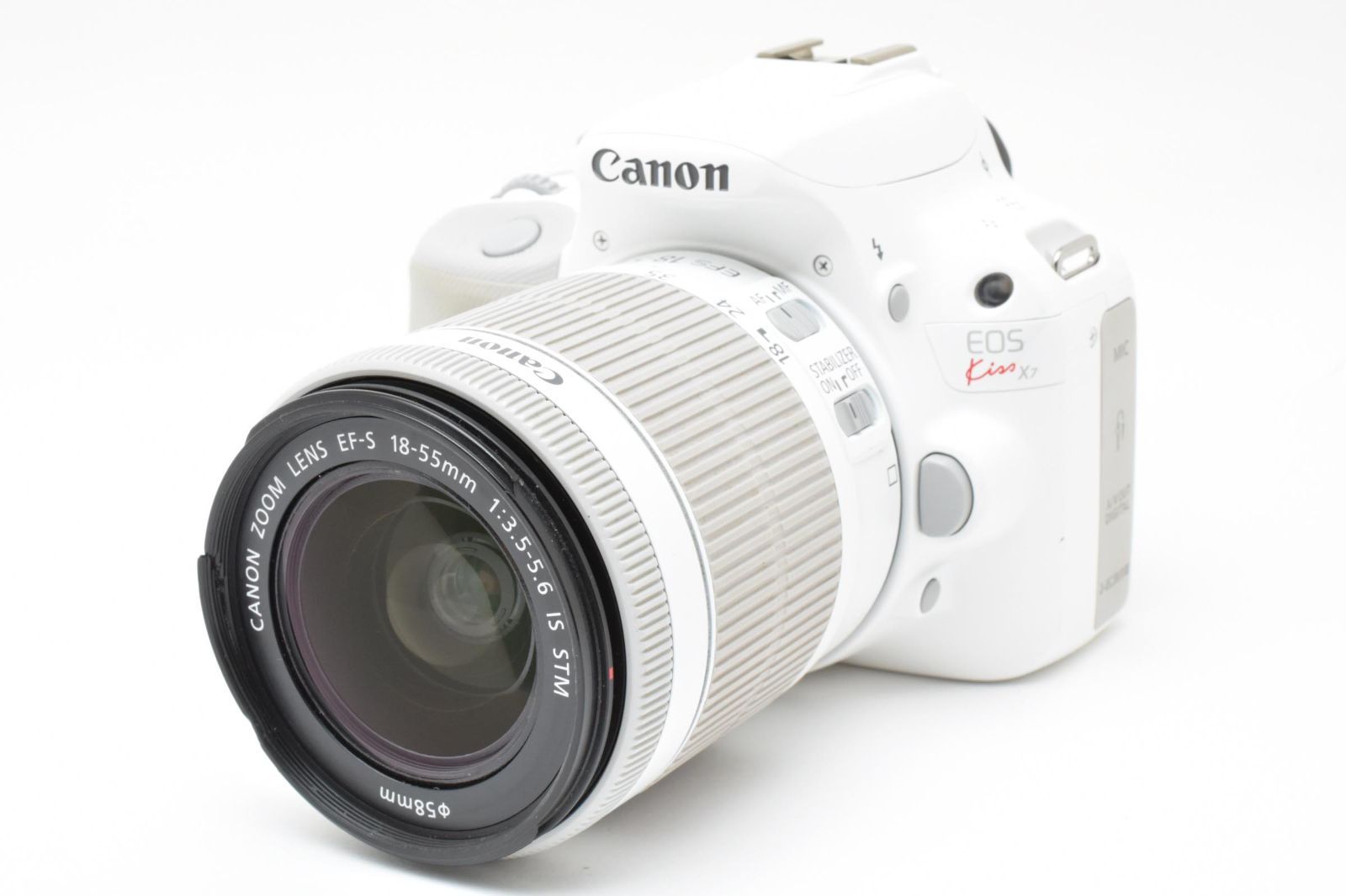 Canon EOS Kiss X7 希少ホワイト EF-S 18-55mm IS STM 標準レンズ 