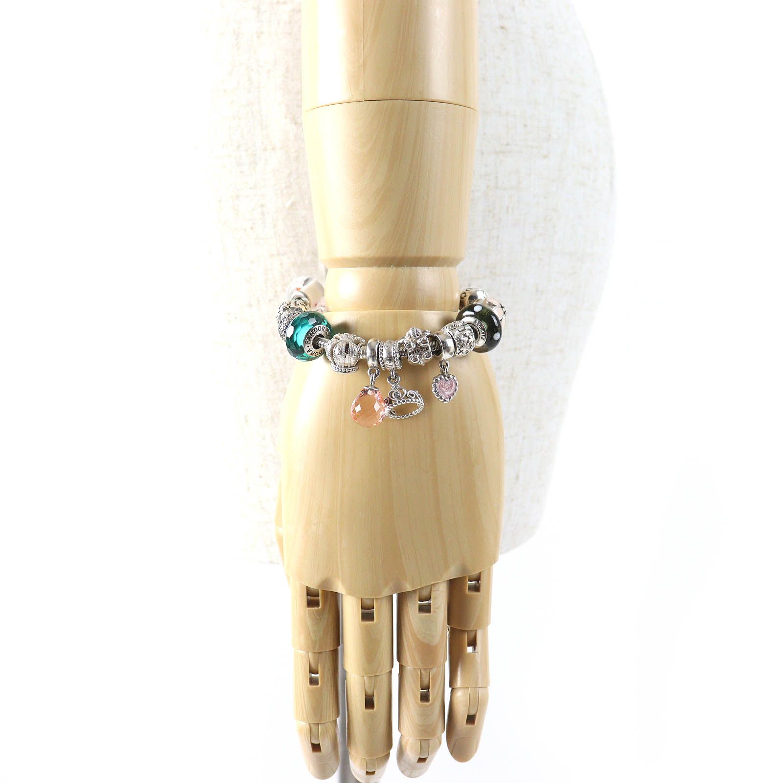 極美品△PANDORA パンドラ スネークチェーン リーガルクラウン