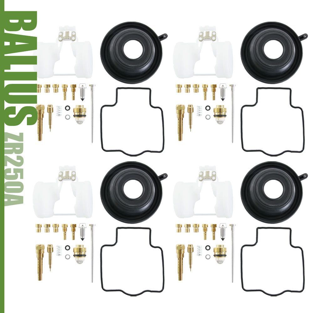 バリオス バリオス2 ZR250 キャブレター リペアキット A1～A6 B1～B2 B4～B9 B6F B7F 燃調 純正互換 オーバーホールキット  #85 #95 #98 社外品 カワサキ 4気筒分 - メルカリ