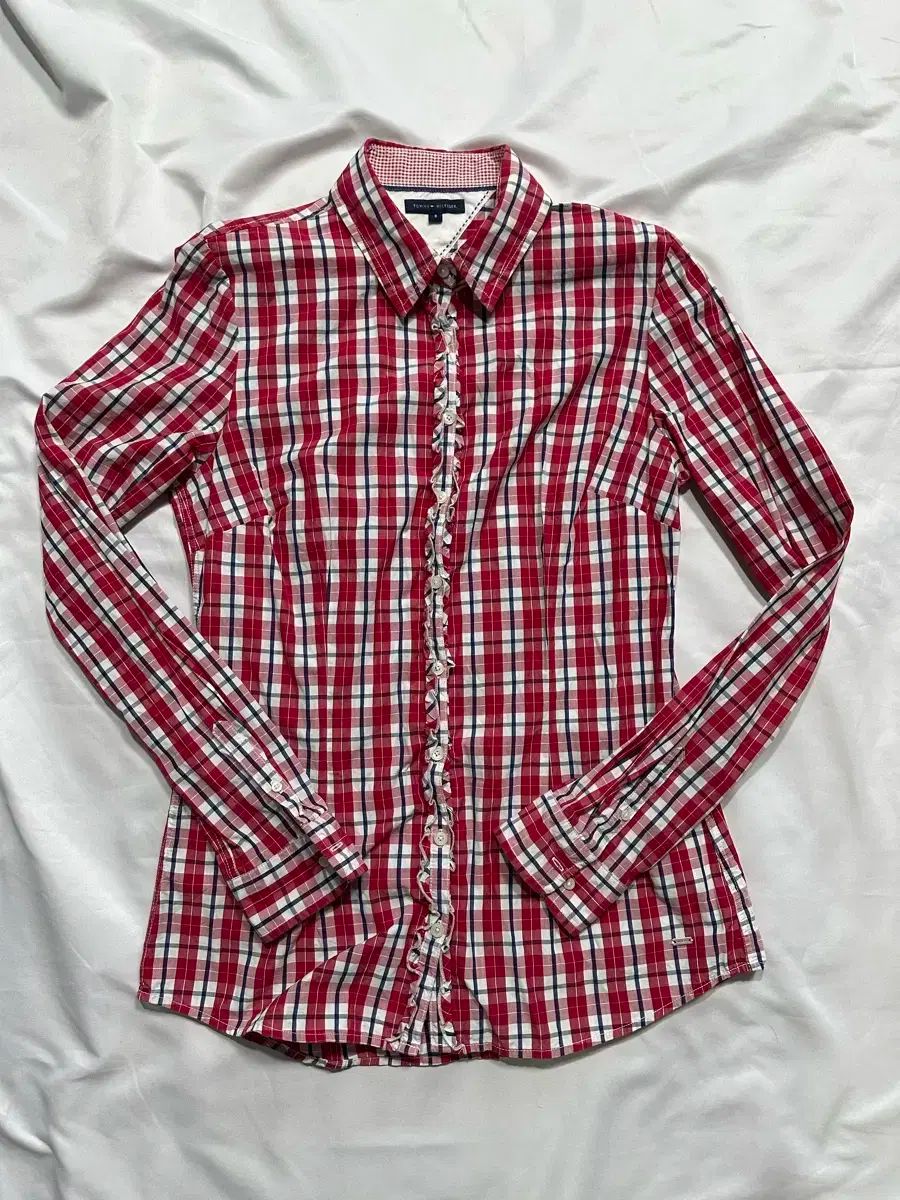 Tommy Hilfiger トミーヒルフィガー レース チェック柄シャツ S