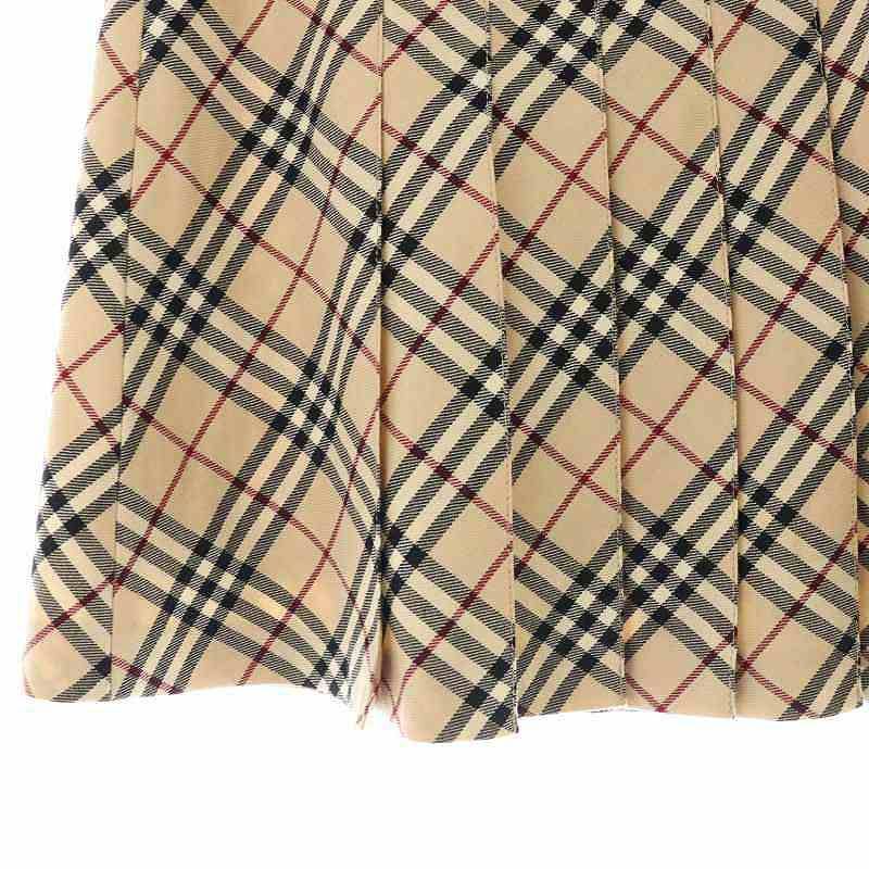 Burberry バーバリーブルーレーベル 36 ノバチェックプリーツ
