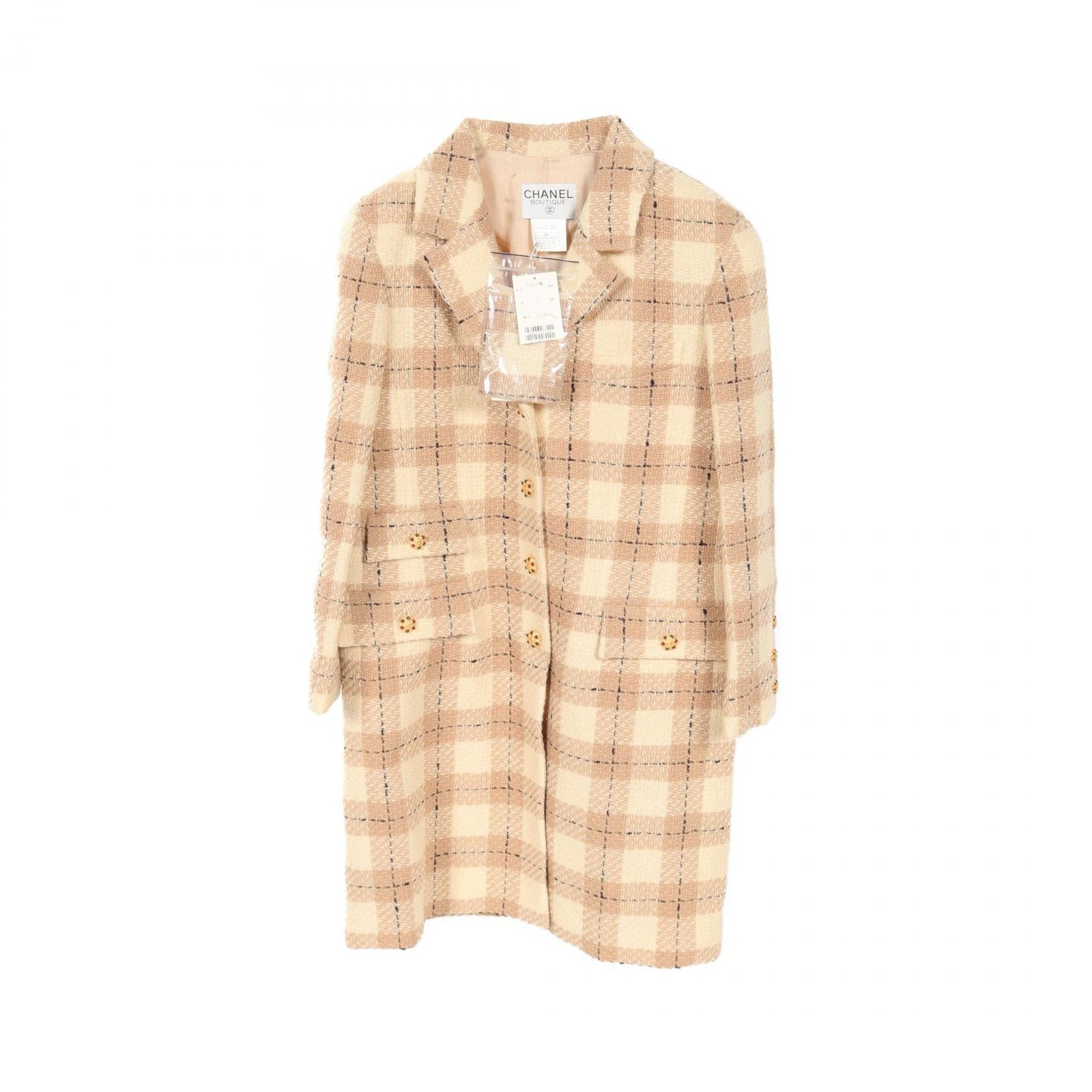 38☆イヴ・サンローラン シープレザー 1B 裏地ロゴ テーラード