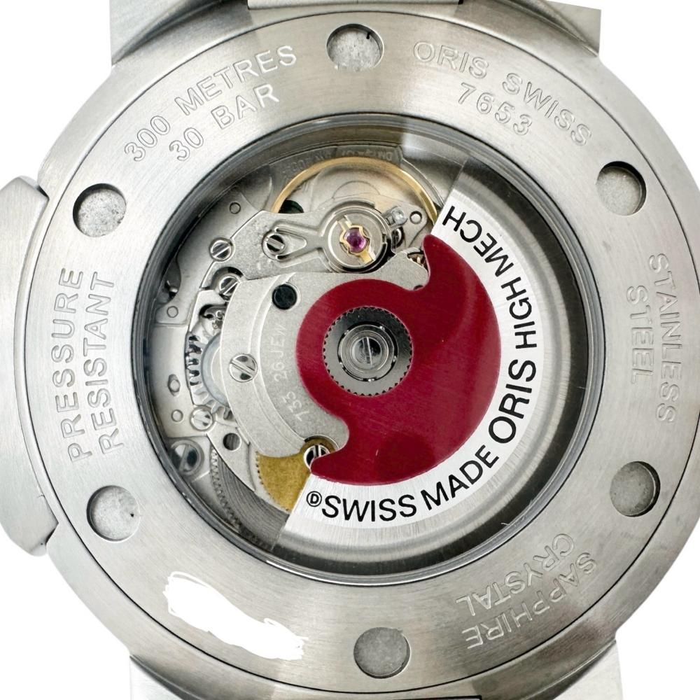 ベルトジャンク オリス ORIS 7653 アクイス デイト 自動巻き メンズ 箱  