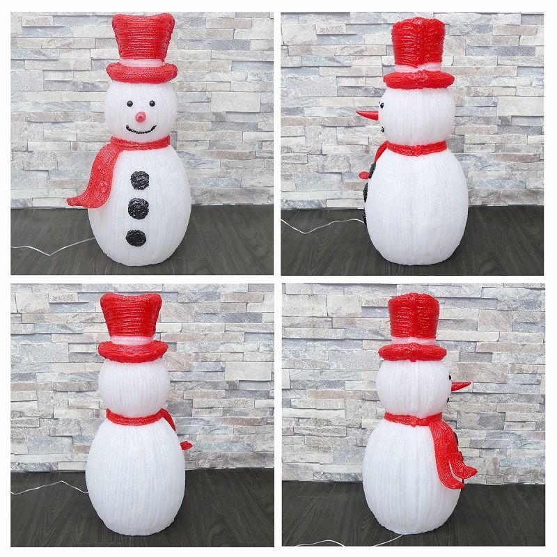クリスマス LED オブジェ クリスマスライト 光る 雪だるま スノーマン モチーフライト 立体 3D ガーデニング 屋内屋外 電飾 店舗 TAC-73 NEXPOTALLINN_EU