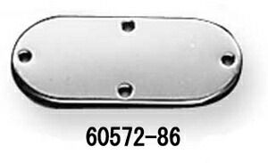 クラシッククローム オーバル インスペクションカバー シフターホールなし 1993〜05年FXDWG 1986〜06年FXST FXSTS FLST