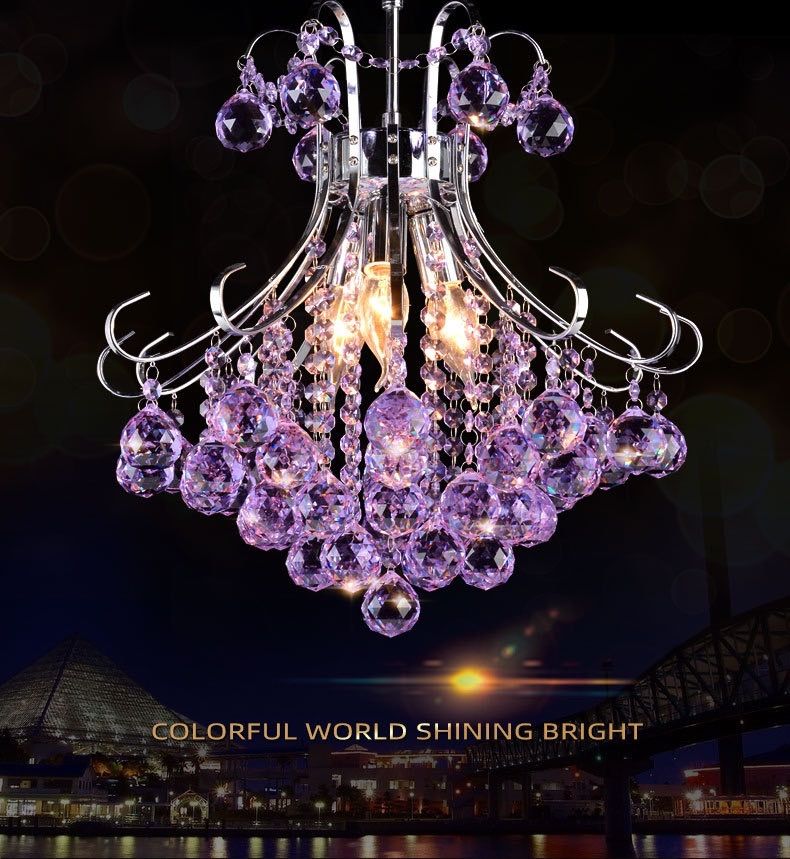 紫色クリスタルシャンデリア 紫色クリスタルシャンデリア