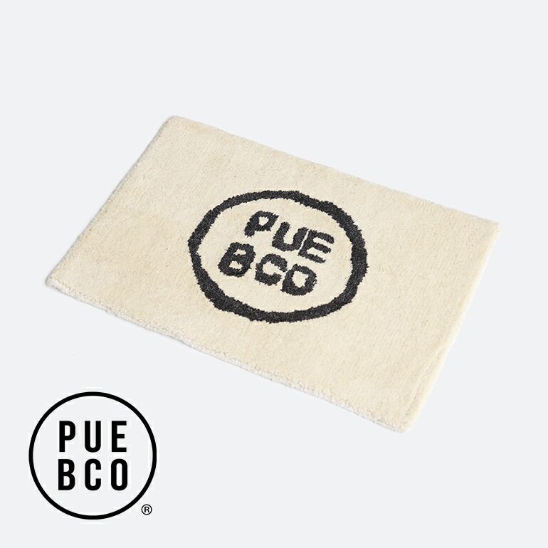 【新品】PUEBCO[プエブコ] TUFTED MAT PUEBCO LOGO タフトマット プエブコロゴ [玄関マット ウール コットン シンプル インテリア]