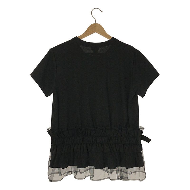noir kei ninomiya　20SS チュールカットソー ブラック noir kei ninomiya 20SS チュールカットソー ブラック（noir kei