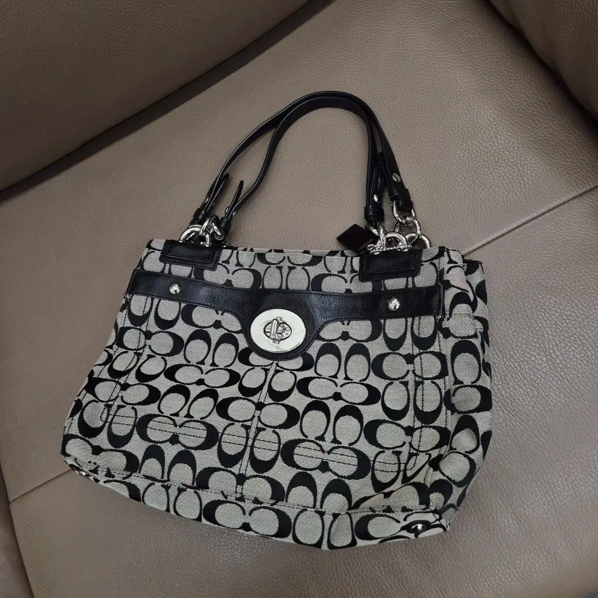COACH コーチ シグニチャー パターン 柄 トートバッグ ウォレット