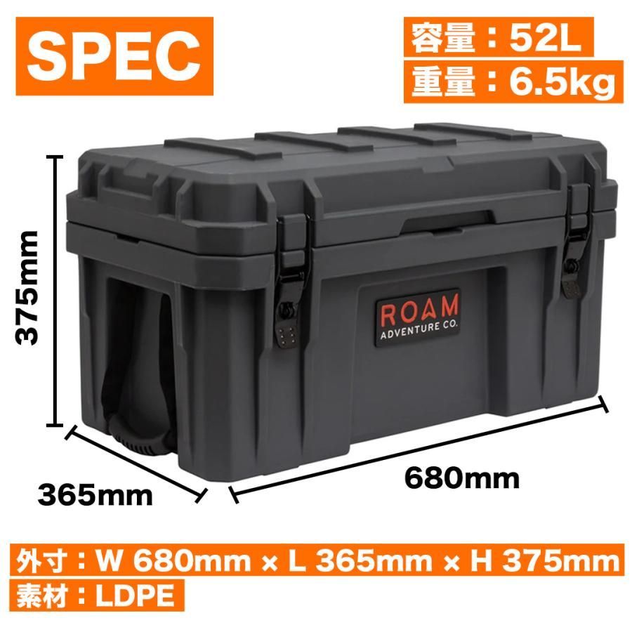 コンテナボックス 52リットル オドグリーン ラギットケース ロームアドベンチャー ROAM ADVENTURE CO. RUGGED CASE 52L