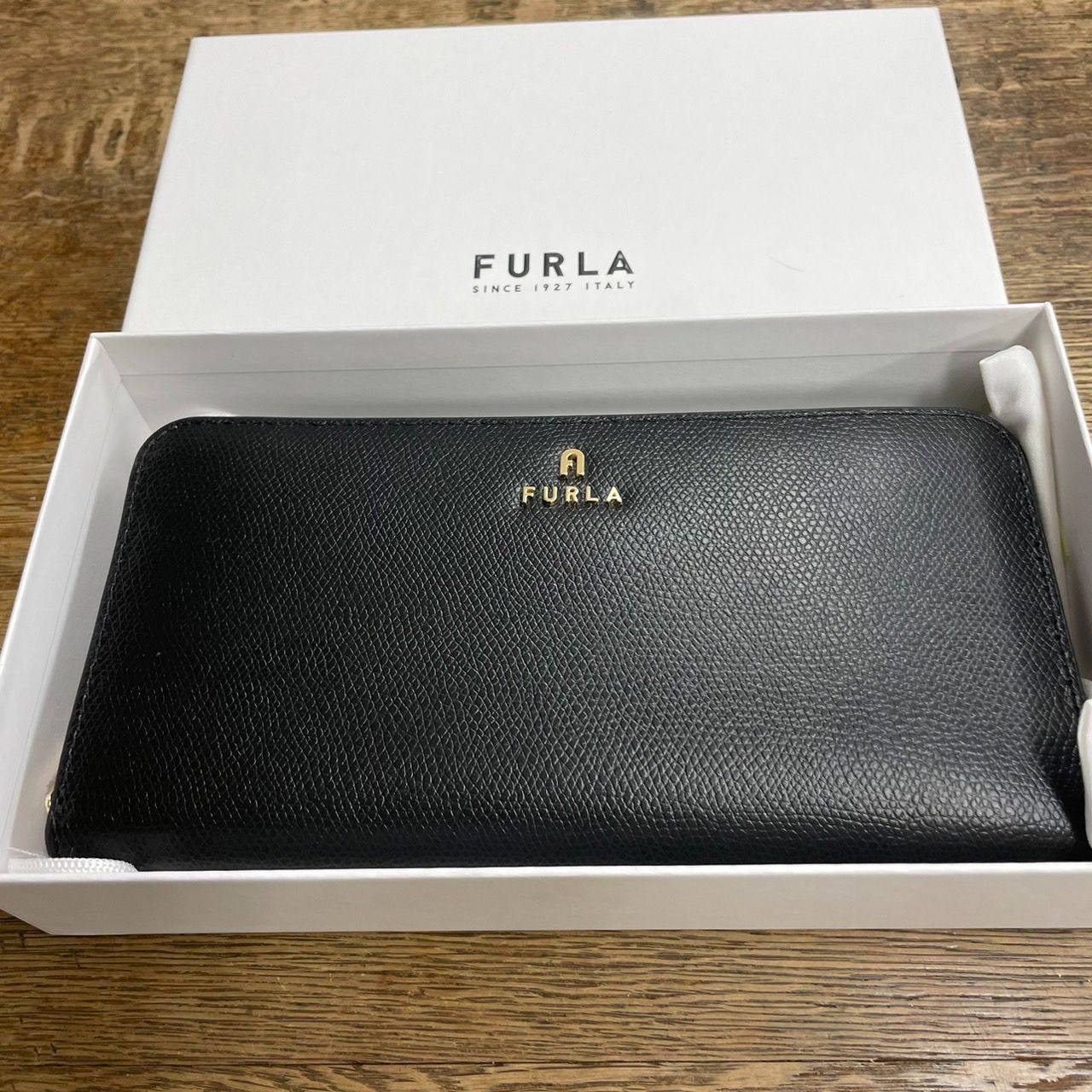 新品未使用】FURLA 長財布 財布 黒 ブラック 約19cm - メルカリ