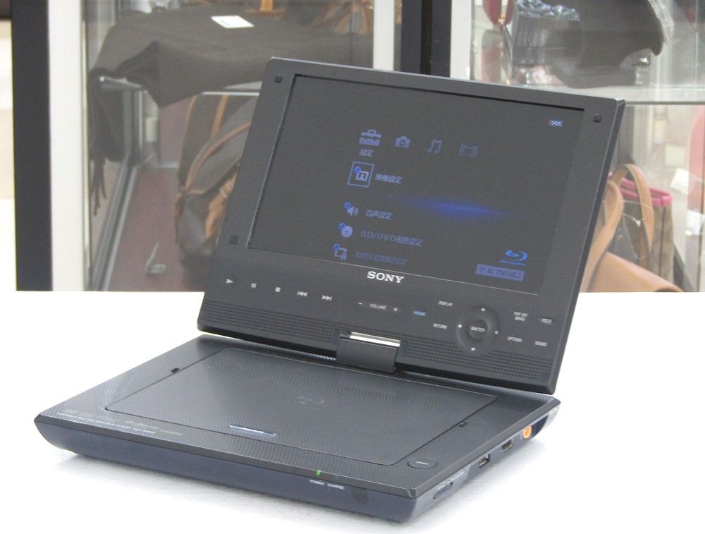 SONY ソニー 9V型 ポータブルブルーレイプレーヤー BD|DVDプレーヤー BDP-SX910 動作 済み アダプター付属