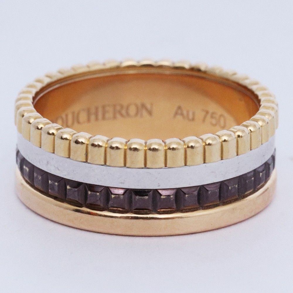 8号 BOUCHERON キャトル クラシック リング スモール #48 Au750 