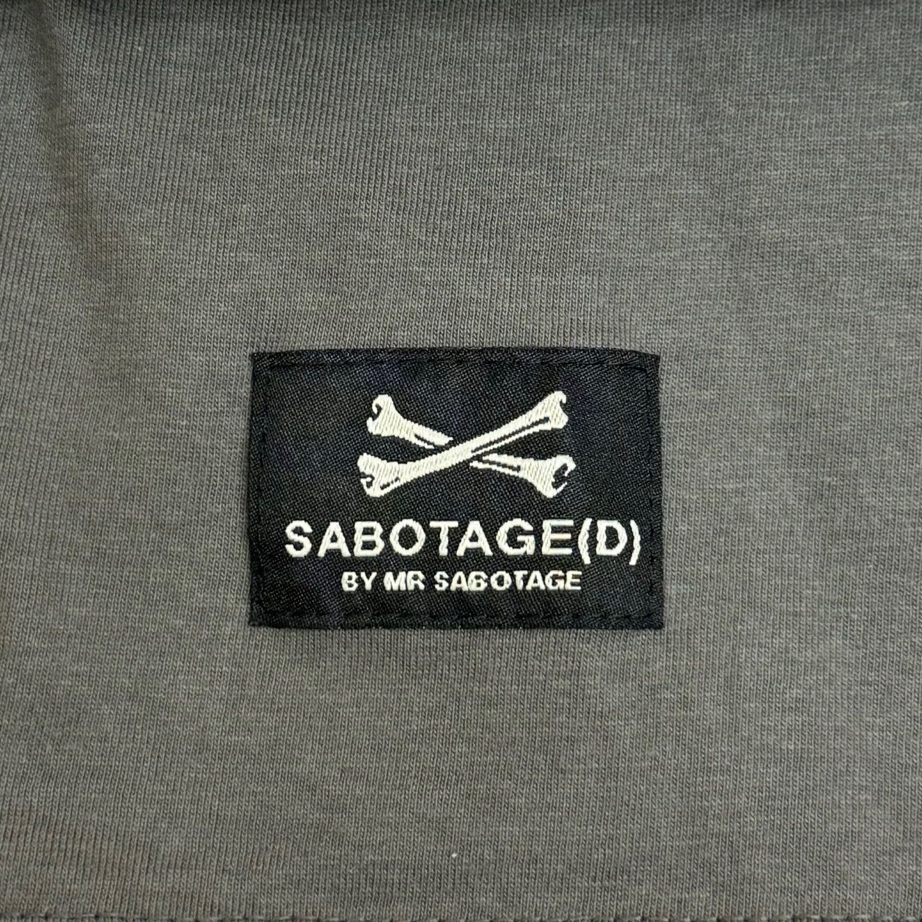 SABOTAGE アラビックロゴTシャツ カットソー サボタージュ グレー L 