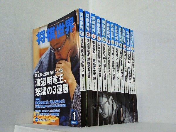 将棋世界 2010年号 1月号-12月号。別冊付録付属。 - メルカリ