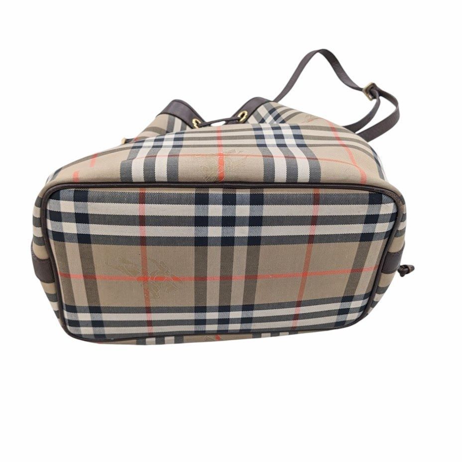 OLD BURBERRY オールドバーバリー 巾着 ショルダーバッグ ノバ