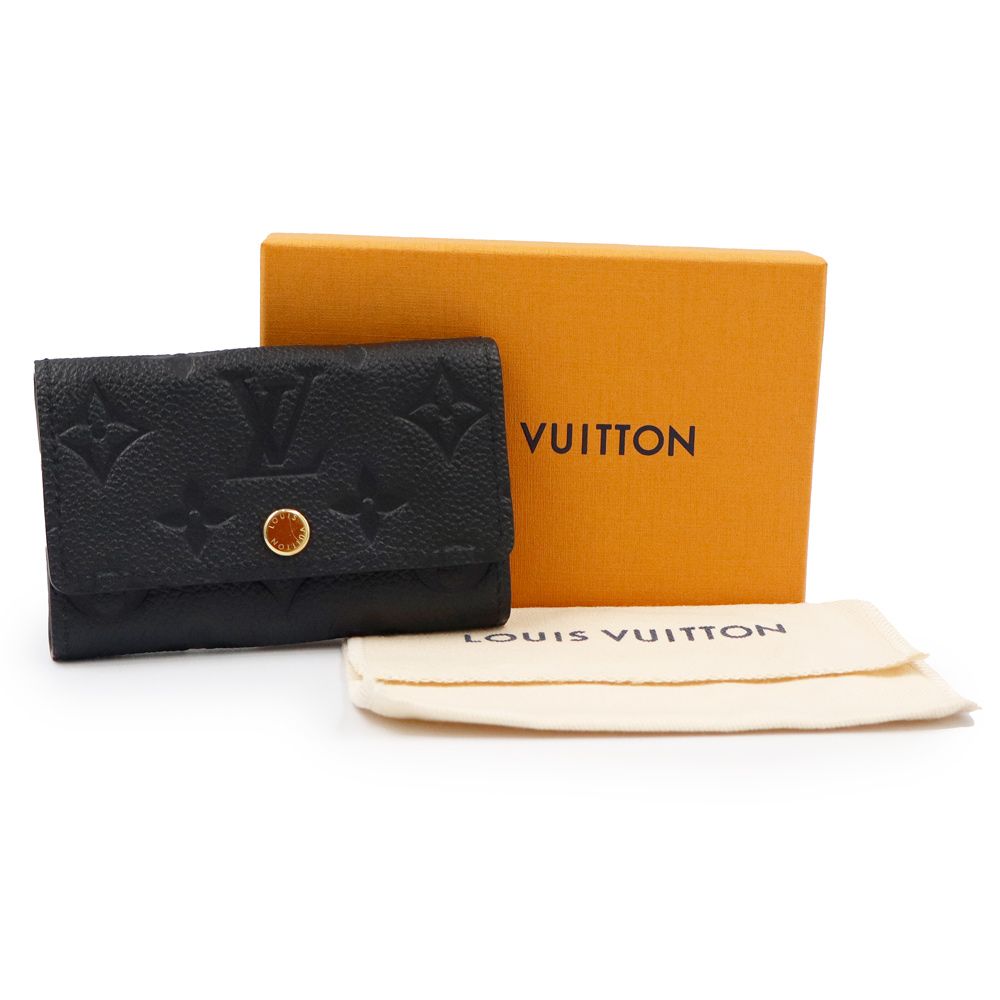 ルイ ヴィトン ミュルティクレ6 キーケース モノグラムアンプラント レザー ノワール ブラック ゴールド金具 M64421 LOUIS VUITTON ♥ 展示品