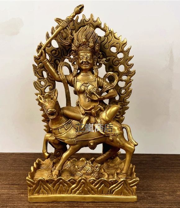 銅器 仏像 吉祥天母護法仏像 驢馬に乗って財富天女 装飾品 工芸品 置物 銅器 仏像 吉祥天母護法仏像 驢馬に乗って財富天女 装飾品 工芸