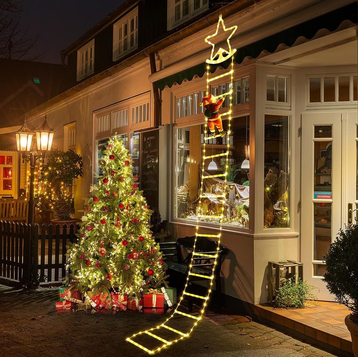 クリスマス イルミネーション ライト 飾り ソーラー充電＆USB充電