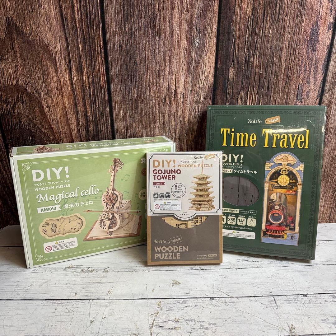 ②未開封 Rolife つくるんです タイムトラベル 魔法のチェロ 五重塔 ②未開封 Rolife つくるんです タイムトラベル 魔法のチェロ