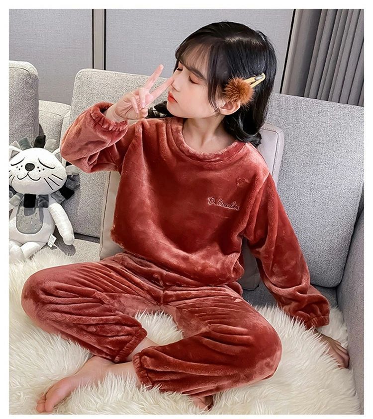 パジャマ キッズ 長袖 子供 女の子 男の子 セットアップ スウェット 冬 ルームウェア もこもこ 暖かい 上下セット 厚手 裏起毛 あったか 子