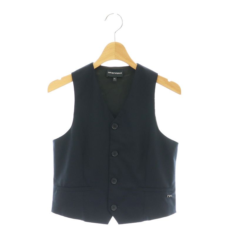 EMPORIO ARMANI ジレ ネイビー EMPORIO ARMANI | ジレ ネイビー メンズ | YOOX