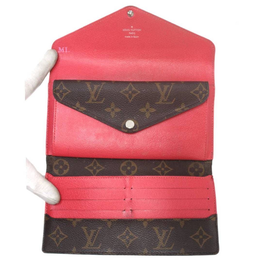 Louis Vuitton モノグラム長財布 ブラウン/レッド 楽天市場