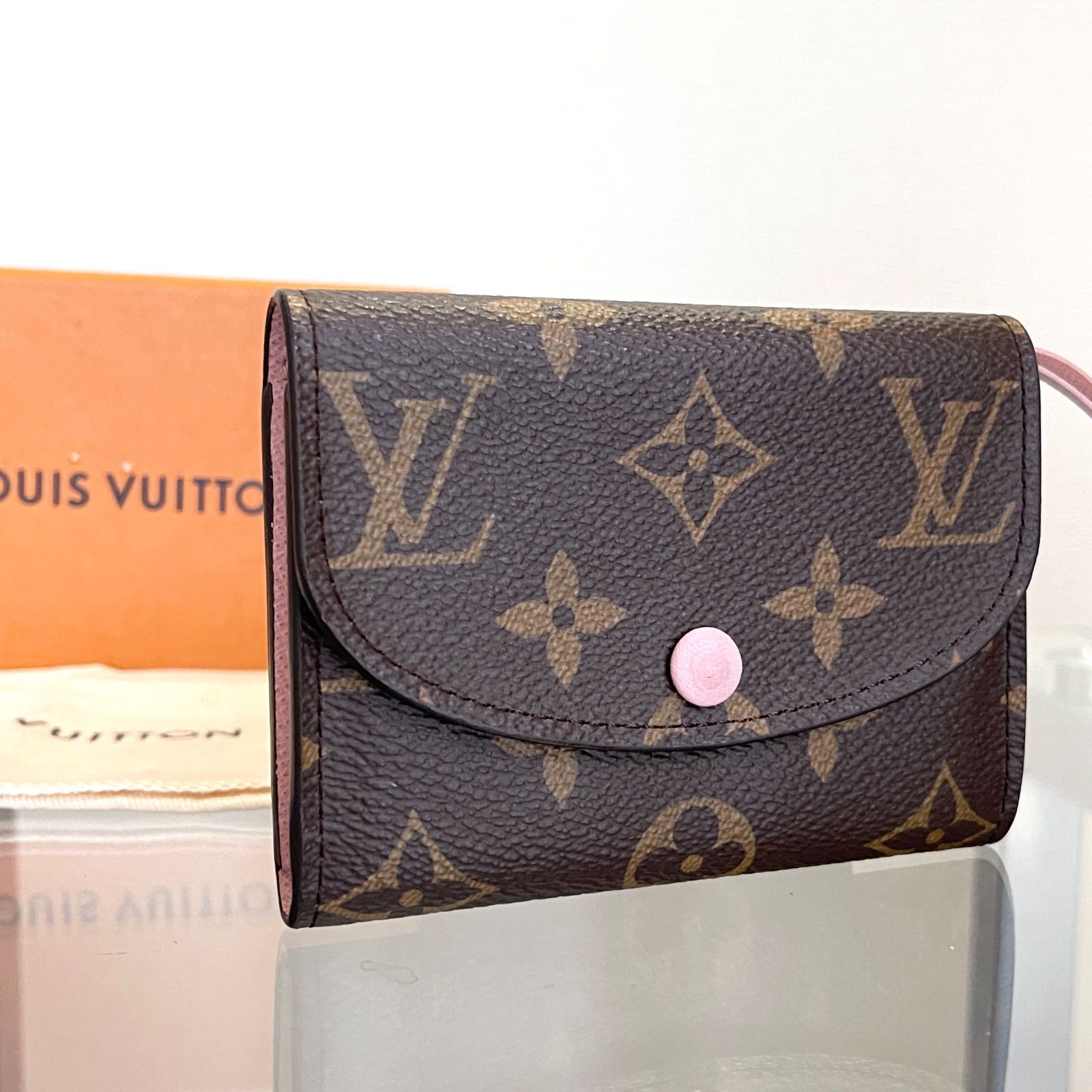 LouisVuitton】ポルトモネ ロザリ 名刺入れ コインケース ミニ財布