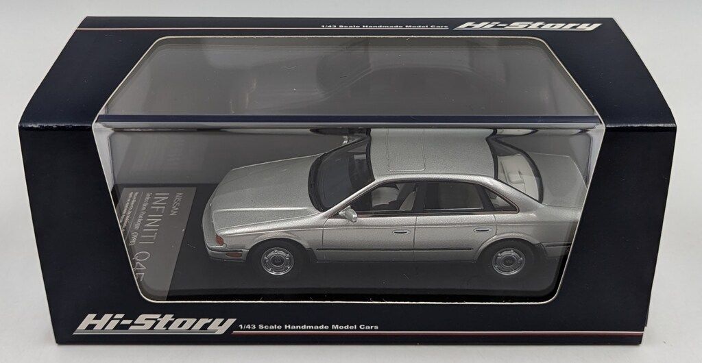 Hi-Story 1/43 インフィニティQ45 Hi-Story 1/43 Nissan Infiniti Q45 White Diecast Model Car
