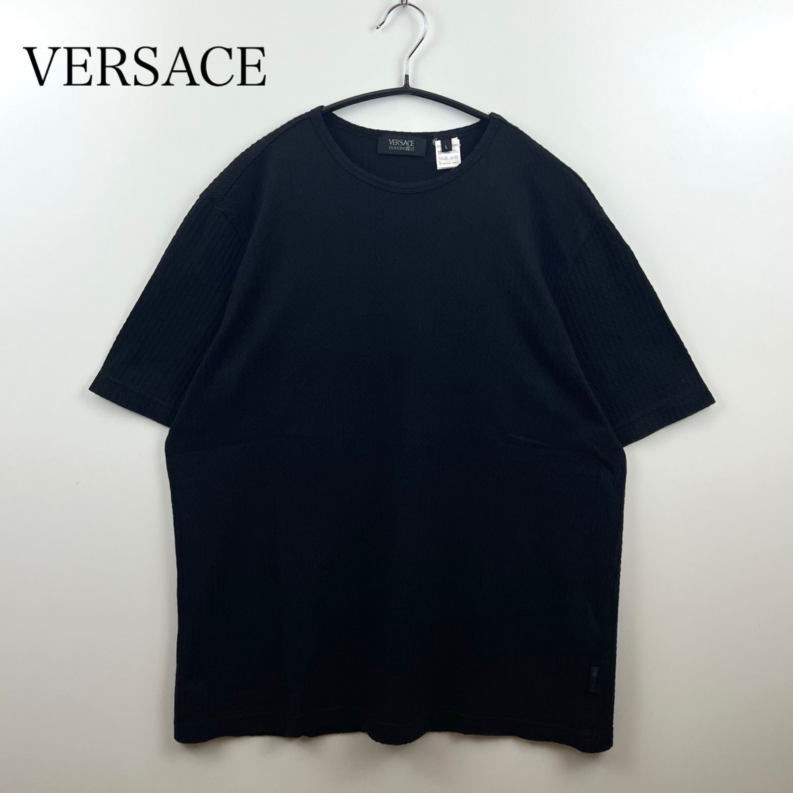 Versace V2 ヴェルサーチ　クラシック　スター　星柄　Tシャツ　Lサイズ ヴェルサーチ VERSACE Tシャツ レディース 38サイズ 正規品