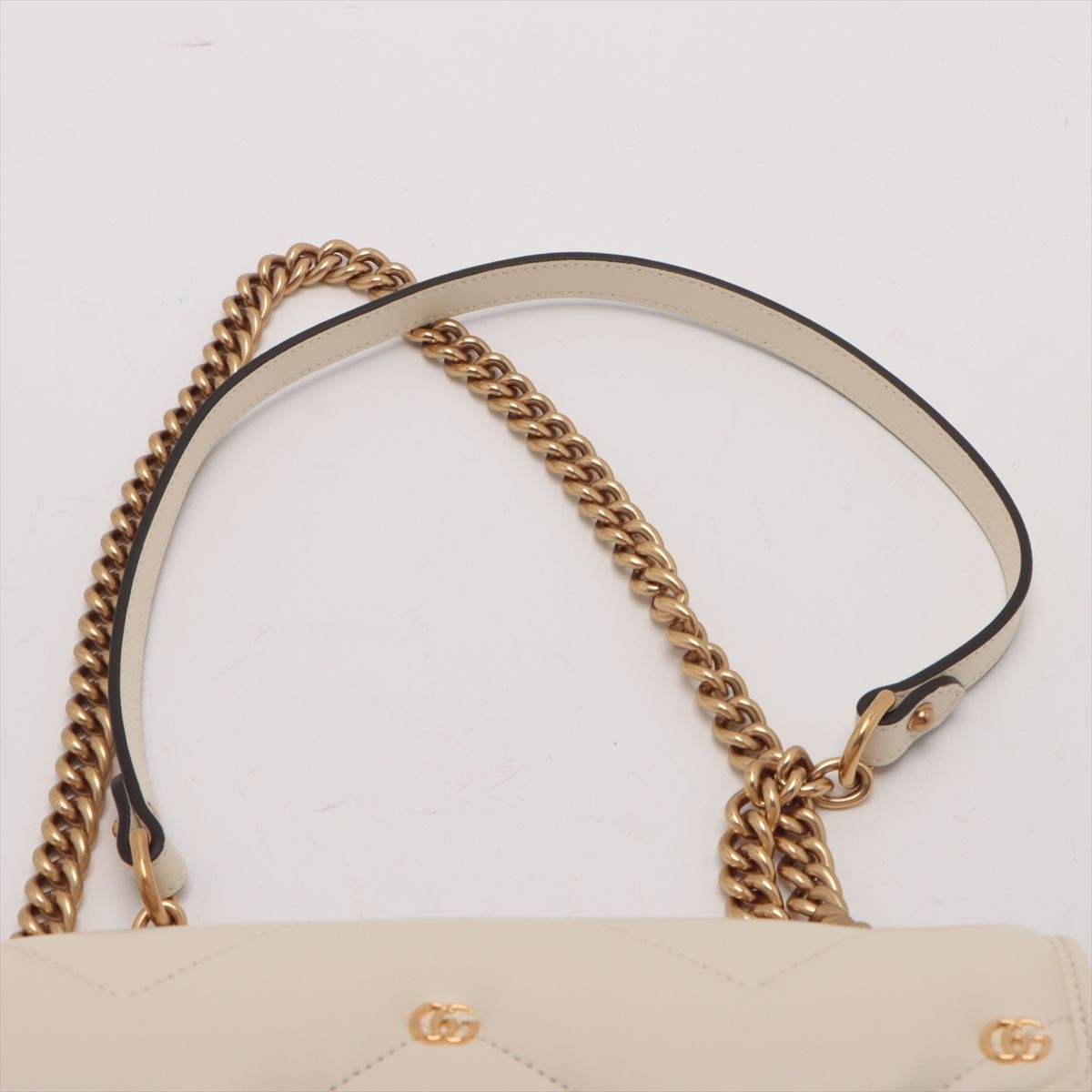 GUCCI グッチ GGマーモント 443497 レザー チェーンショルダーバッグ