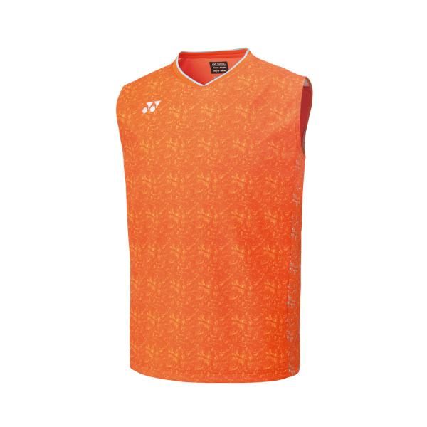 【新品・5営業日で発送】YONEX ヨネックス メンズゲームシャツ(ノースリーブ) (10481) 色 : オレンジ サイズ : S 