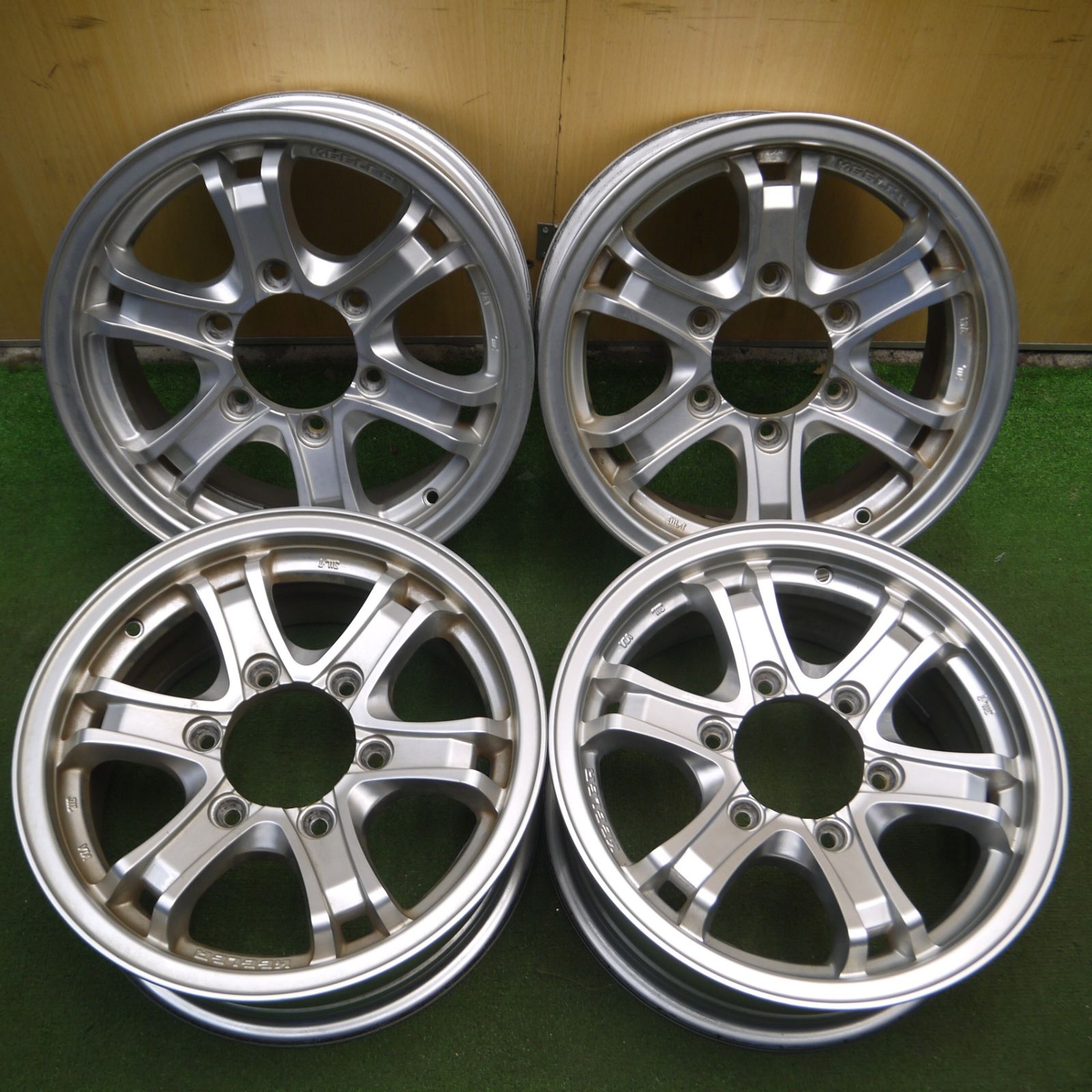 送料無料* 4本価格☆ハイエース 等 KEELER weds 15インチ ホイール 
