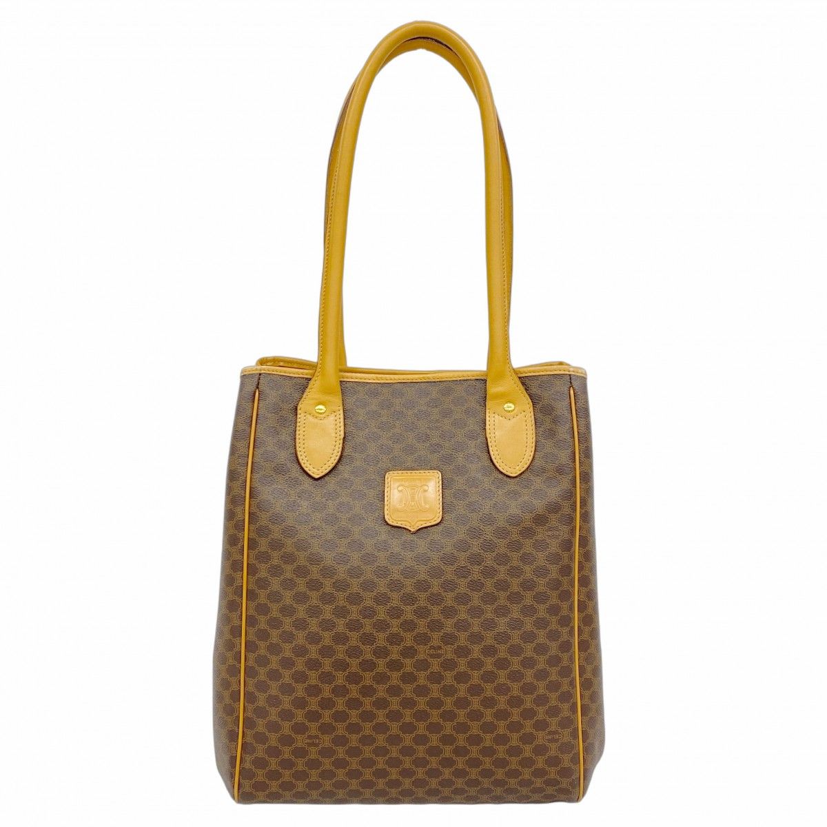 【CELINE】ハンドバッグ　トートバッグ ブラックマカダム柄　ゴールド金具 楽天市場】セリーヌ CELINE マカダム柄 トート バッグ PVC