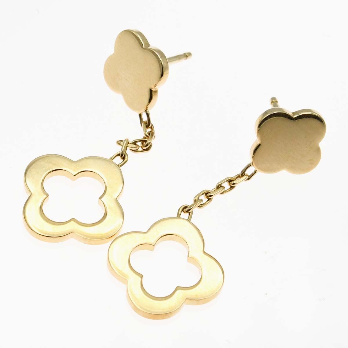 【耳元に咲く上品な輝き】VanCleef &Arpels アルハンブラ ピアス アルハンブラ (新品仕上げ済)ヴァンクリーフ Van Cleef VCA