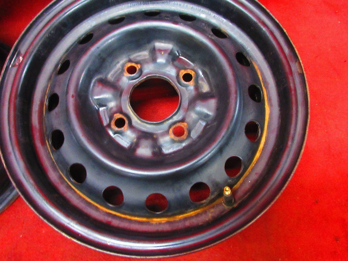 スチール ホイール 4本 日産 NV200 バネット 純正 14×5J 4穴