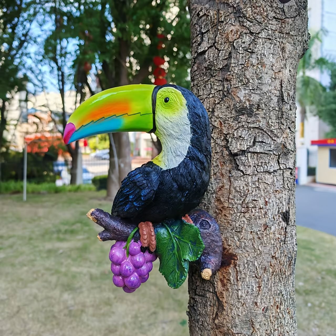 壁掛け オブジェ 置物 インテリア 枝に止まっているオウム バード 鳥