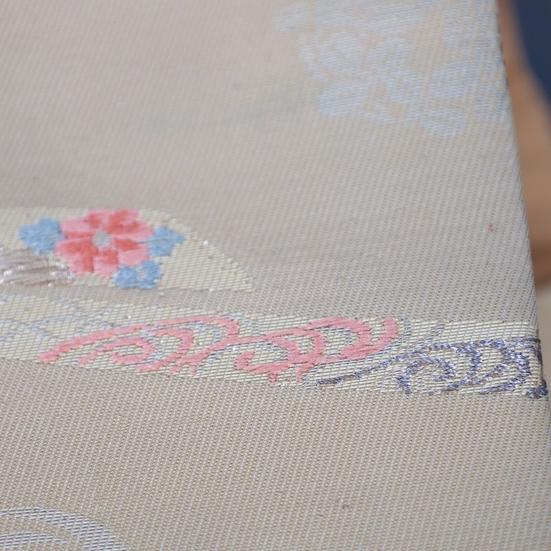 平和屋着物○九寸名古屋帯 絞り 花尽し文 正絹 逸品 未使用 CAAZ6486dy