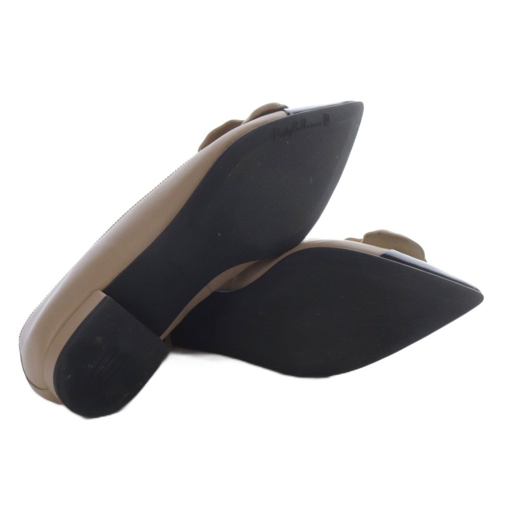 プリティバレリーナ Pretty Ballerinas クレメンタイン パテント レザーカメリア ポインテッドシューズ パンプス 36 ベージュ ブラック |YO8 KIN-KAAI_COM