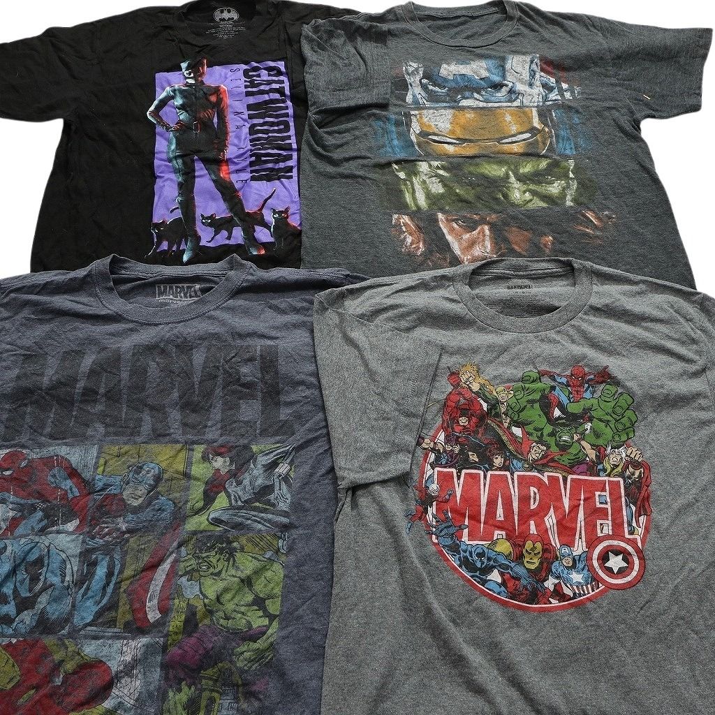 古着卸 まとめ売り マーベル DCコミック 半袖Tシャツ 15枚セット