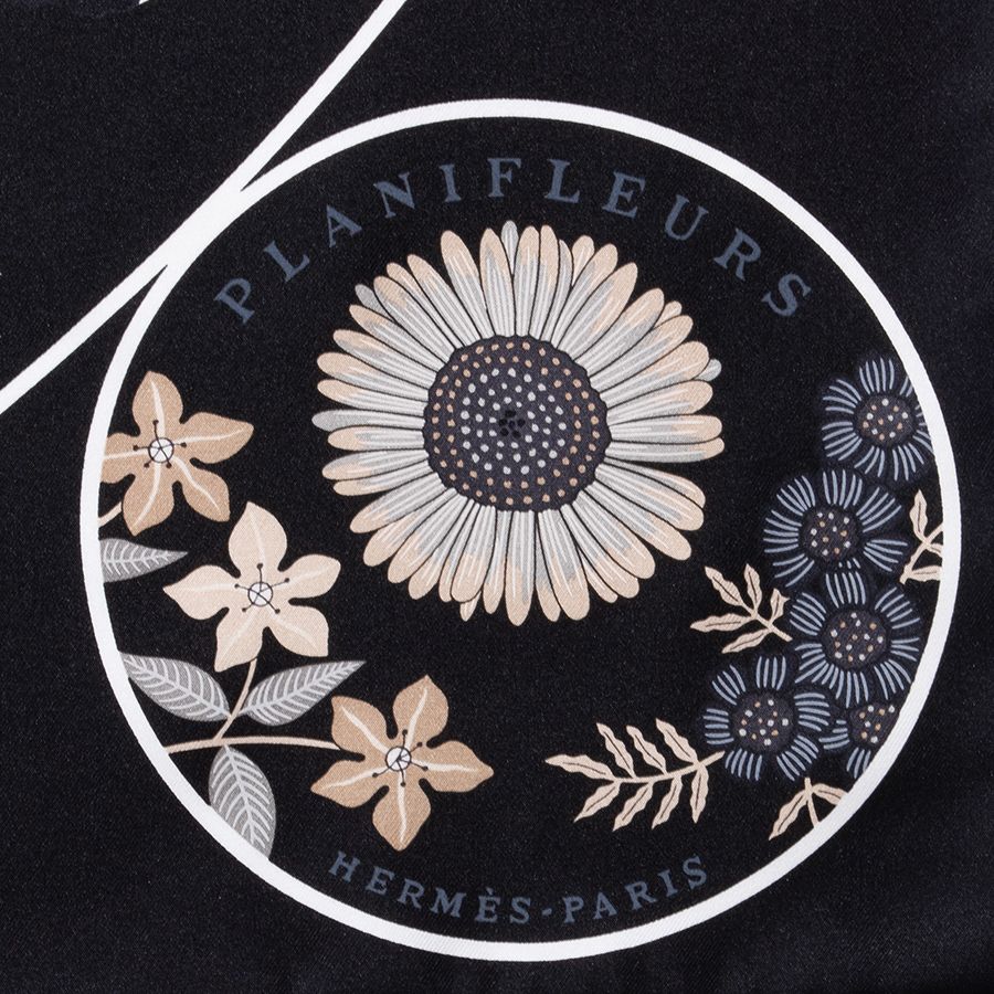 HERMES エルメス カレ90 Planifleurs プラニフルール 003965S 13