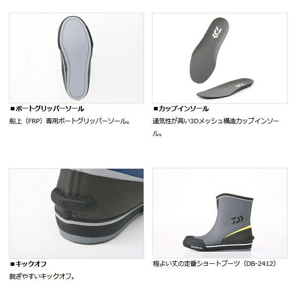 公式 ≪'23年3月新商品！≫ ダイワ ショートネオデッキブーツ DB-2412
