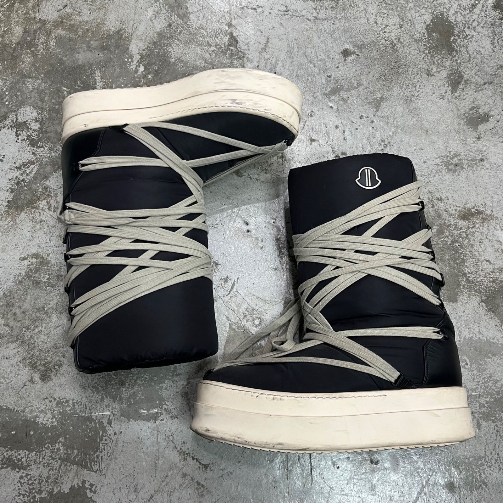 参考上代238700円 国内正規 Rick Owens Moncler MU Shoes 999 コラボ