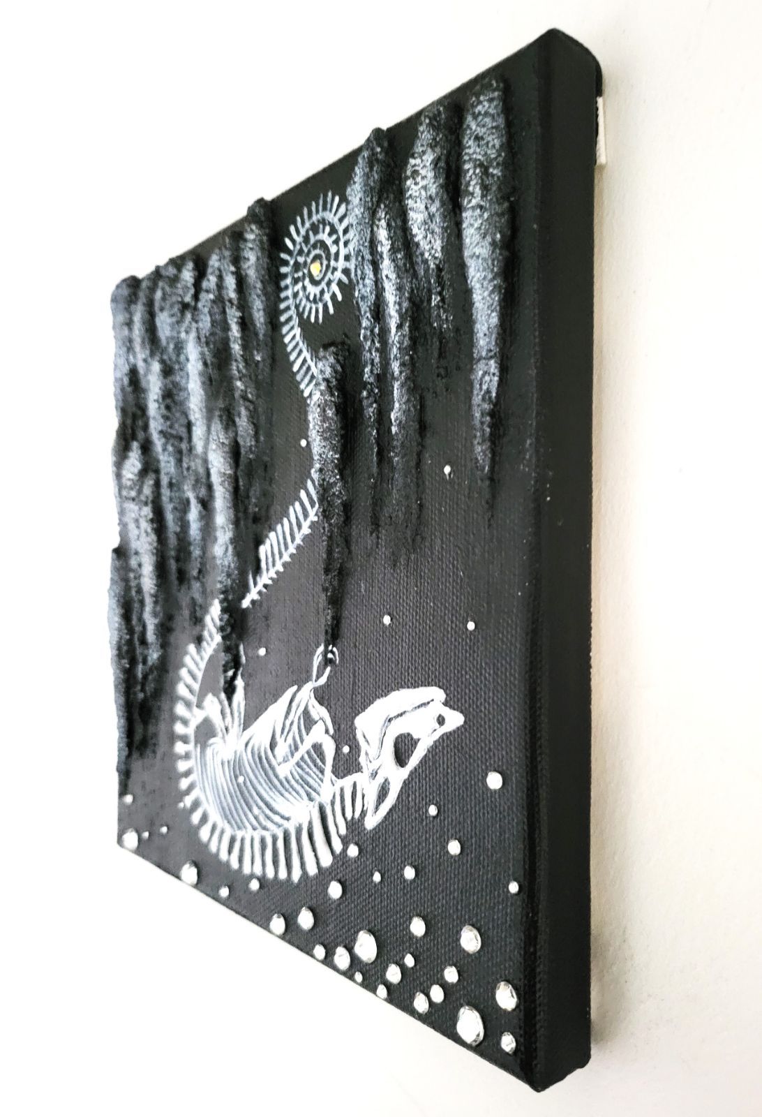 ジュラの宝石 / テクスチャーアート キャンバス 18×18㎝ S0号 原画のみ 