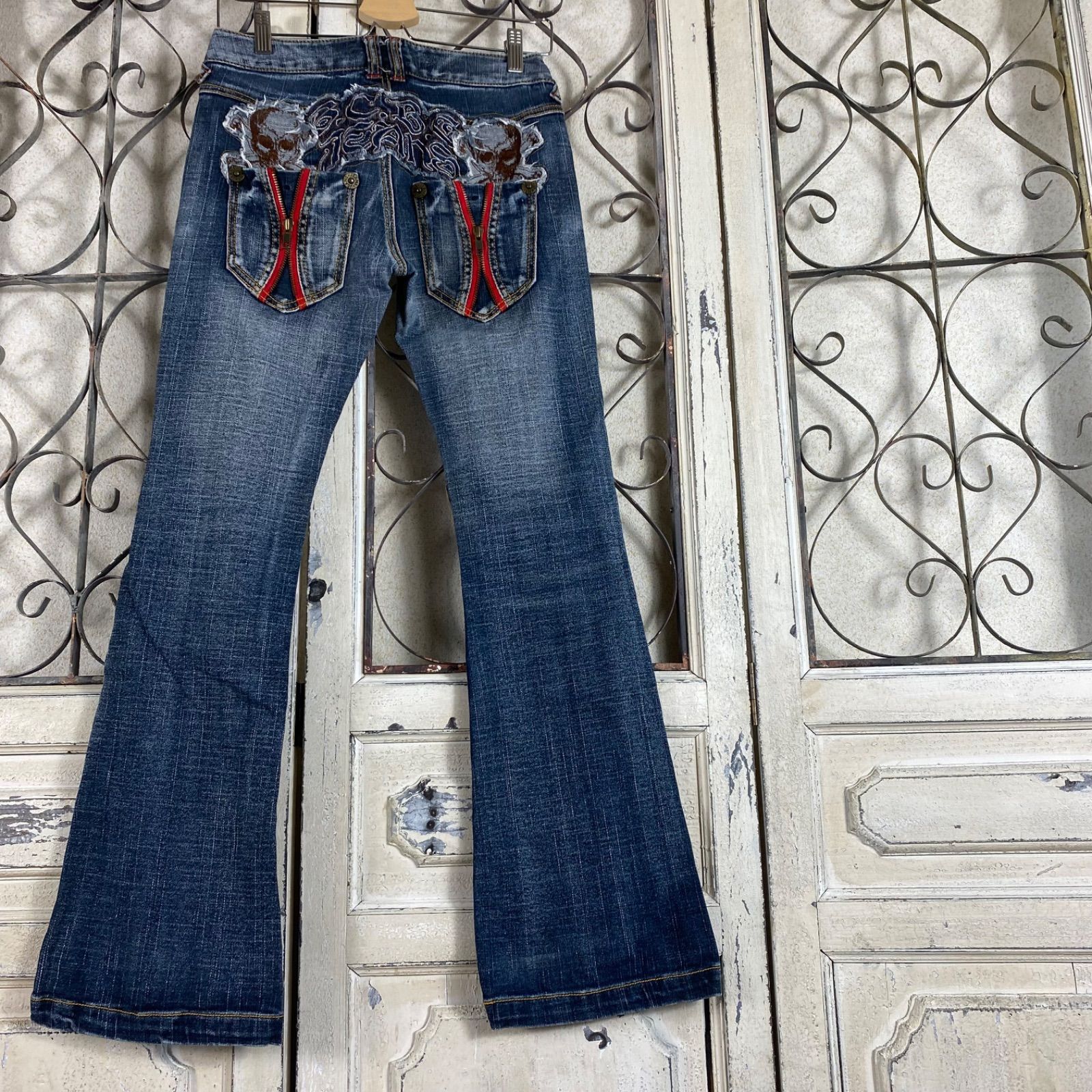 vintage ベルボトム フレアデニム ジーンズ グランジ y2k パンク vintage ベルボトム フレアデニム ジーンズ グランジ y2k パンク