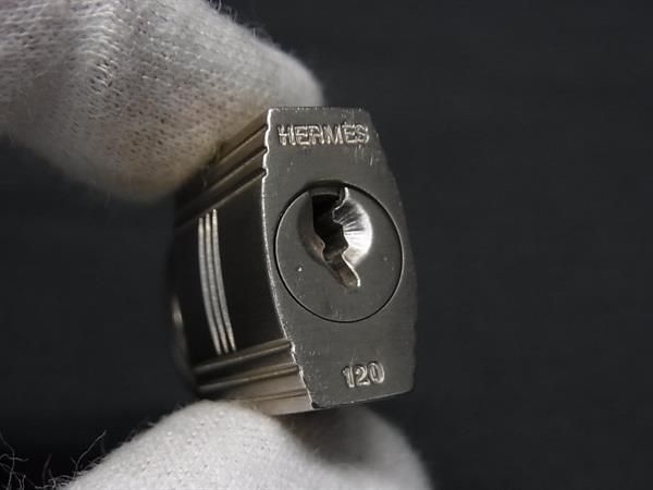 □美品□ HERMES エルメス カデナ 南京錠 パドロック 120 鍵